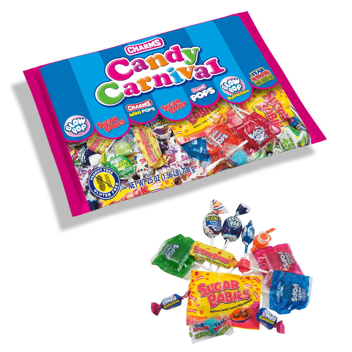 Charms Candy Carnival Assorted Candies β 25 oz. Bag, Pick Pack Size
