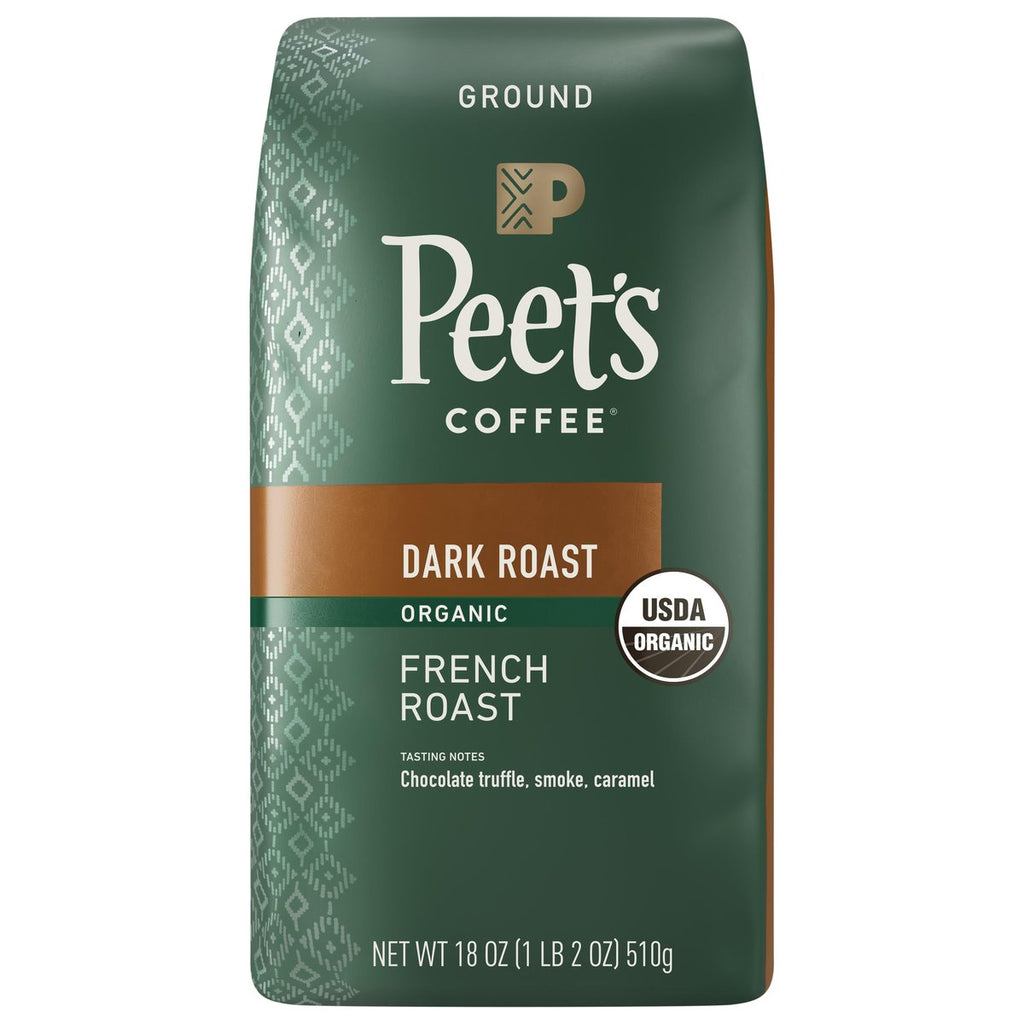 Peet’s Organic French Roast Dark Roast Ground Coffee – 10.5 oz