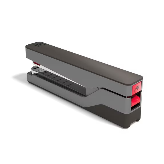 TRU RED Premium Desktop Stapler – 30-Sheet Capacity, Gray/Red