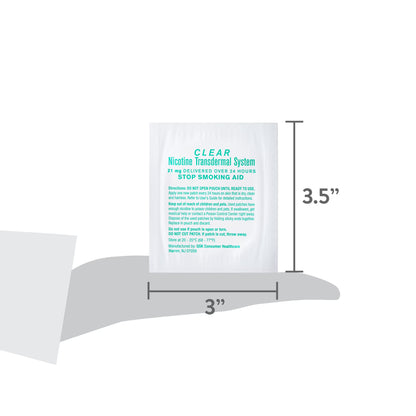 Equate Nicotine Transdermal System Step 1 — 21mg, 14 Count Clear Patches (Stop Smoking Aid)
