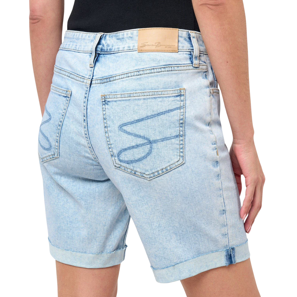 Seven7 Women’s 10" Mid-Rise Relaxed Bermuda Denim Shorts – Thrive