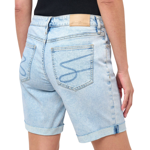 Seven7 Women’s 10" Mid-Rise Relaxed Bermuda Denim Shorts – Thrive