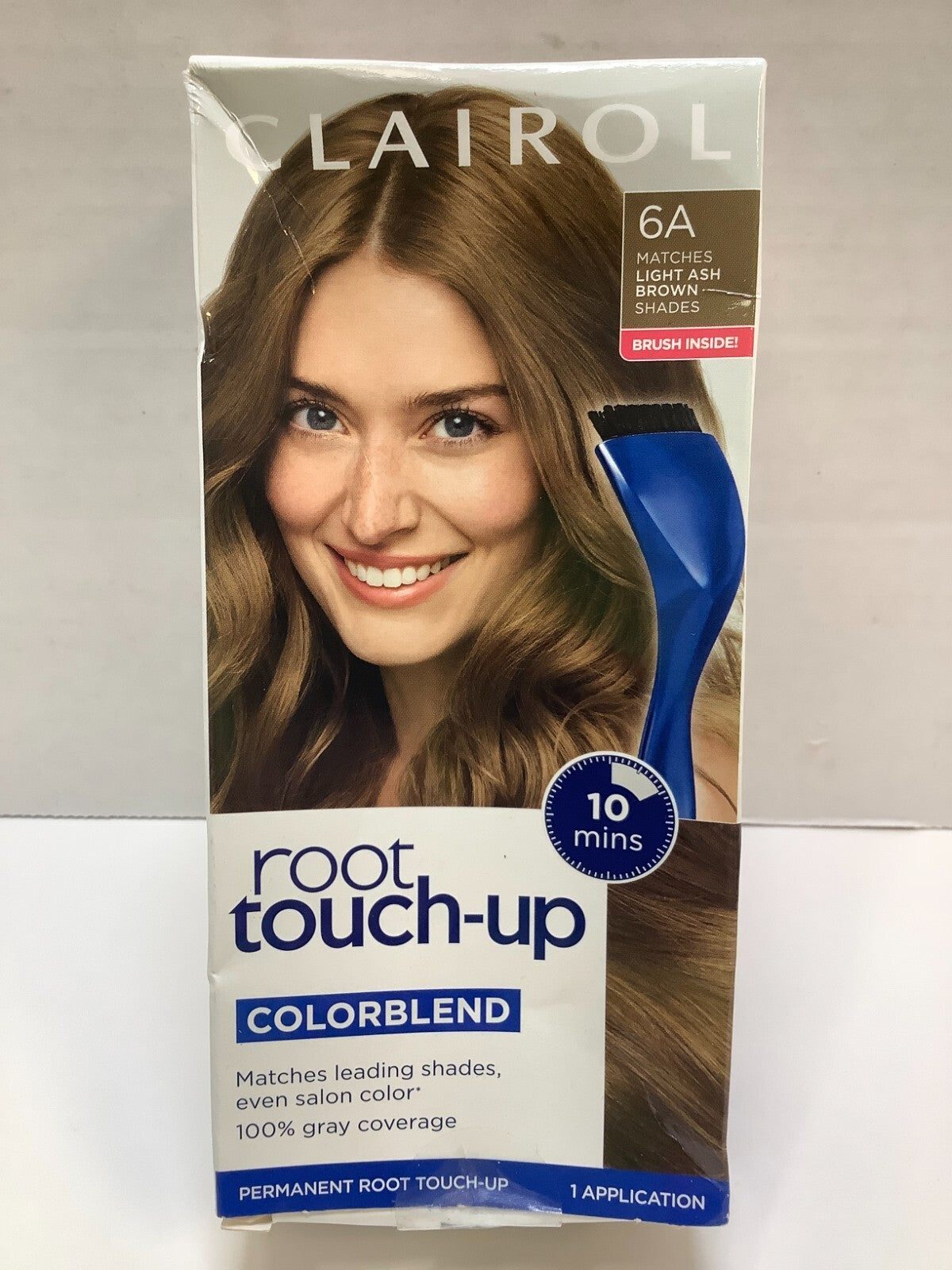 Clairol Permanent Root Touch-Up Hair Color – 6A Light Ash Brown, 5 Pack