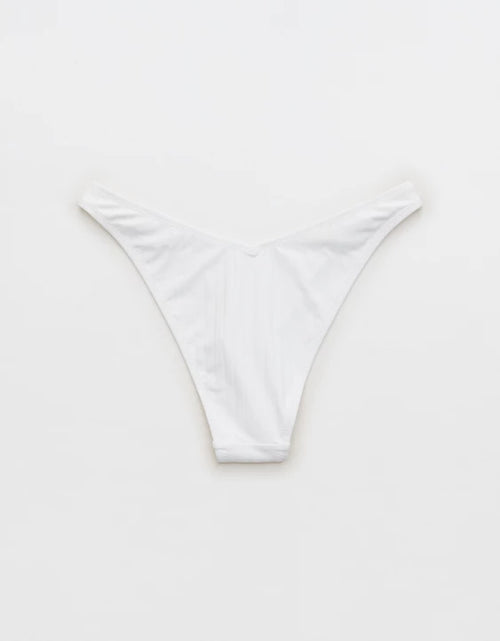 Aerie Women’s White Cheeky Bikini Swim Bottom