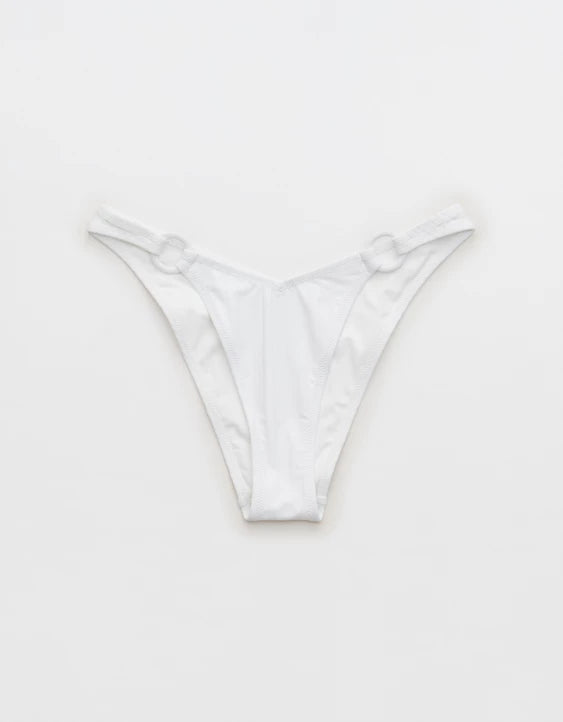 Aerie Women’s White Cheeky Bikini Swim Bottom