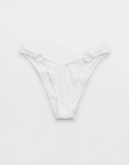 Aerie Women’s White Cheeky Bikini Swim Bottom