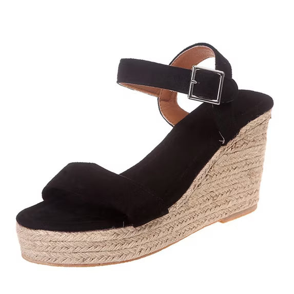 VICKI VICKI Women’s Platform Wedge Sandals – Black