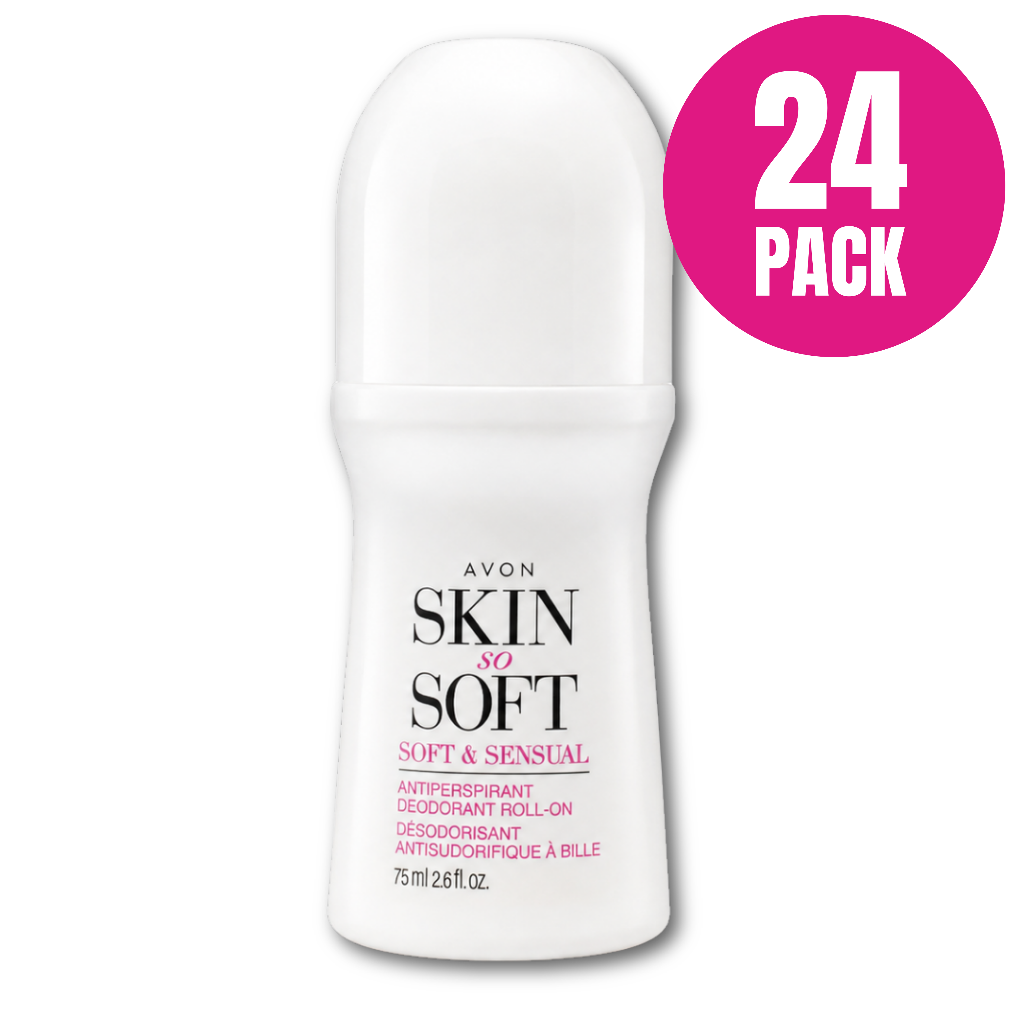 AVON Skin So Soft Soft & Sensual Roll-On Antiperspirant Deodorant - 12 or 24 Pack