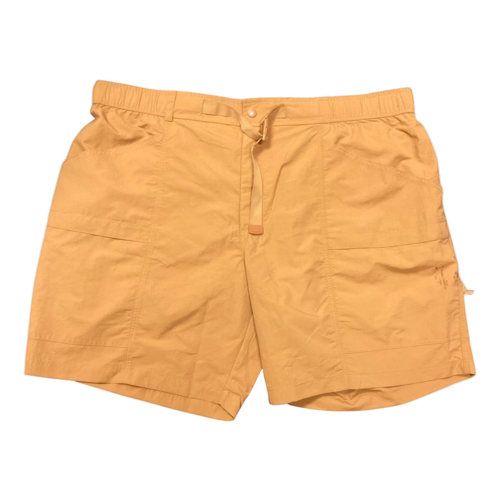 Eddie Bauer men's pull-on moisture wicking UPF 50 ripstop tech short brown sugar XL front view