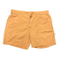 Eddie Bauer men's pull-on moisture wicking UPF 50 ripstop tech short brown sugar XL front view