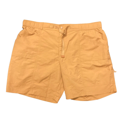 Eddie Bauer men's pull-on moisture wicking UPF 50 ripstop tech short brown sugar XL front view