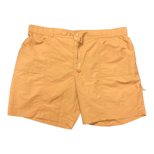 Eddie Bauer men's pull-on moisture wicking UPF 50 ripstop tech short brown sugar XL front view