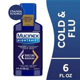 Mucinex Nightshift Cold & Flu Liquid 6 oz (Case of 6 / 36 fl oz Total)