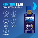 Mucinex Nightshift Cold & Flu Liquid 6 oz (Case of 6 / 36 fl oz Total)