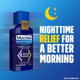 Mucinex Nightshift Cold & Flu Liquid 6 oz (Case of 6 / 36 fl oz Total)