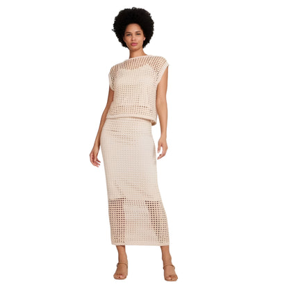 Steve Madden Ladies Cami-Lined Crochet Top & Crochet Skirt — Select Size & Piece