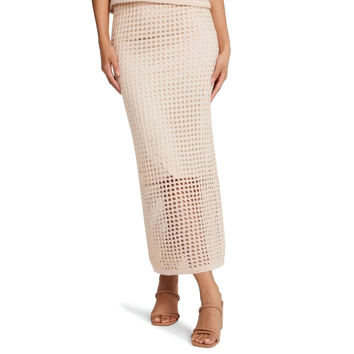 Steve Madden Ladies Cami-Lined Crochet Top & Crochet Skirt — Select Size & Piece