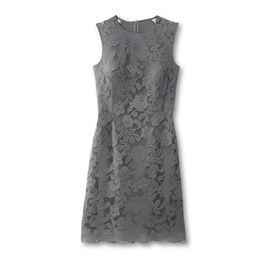 Avon Metallic Lace Shift Dress — Medium (8-10), Grey