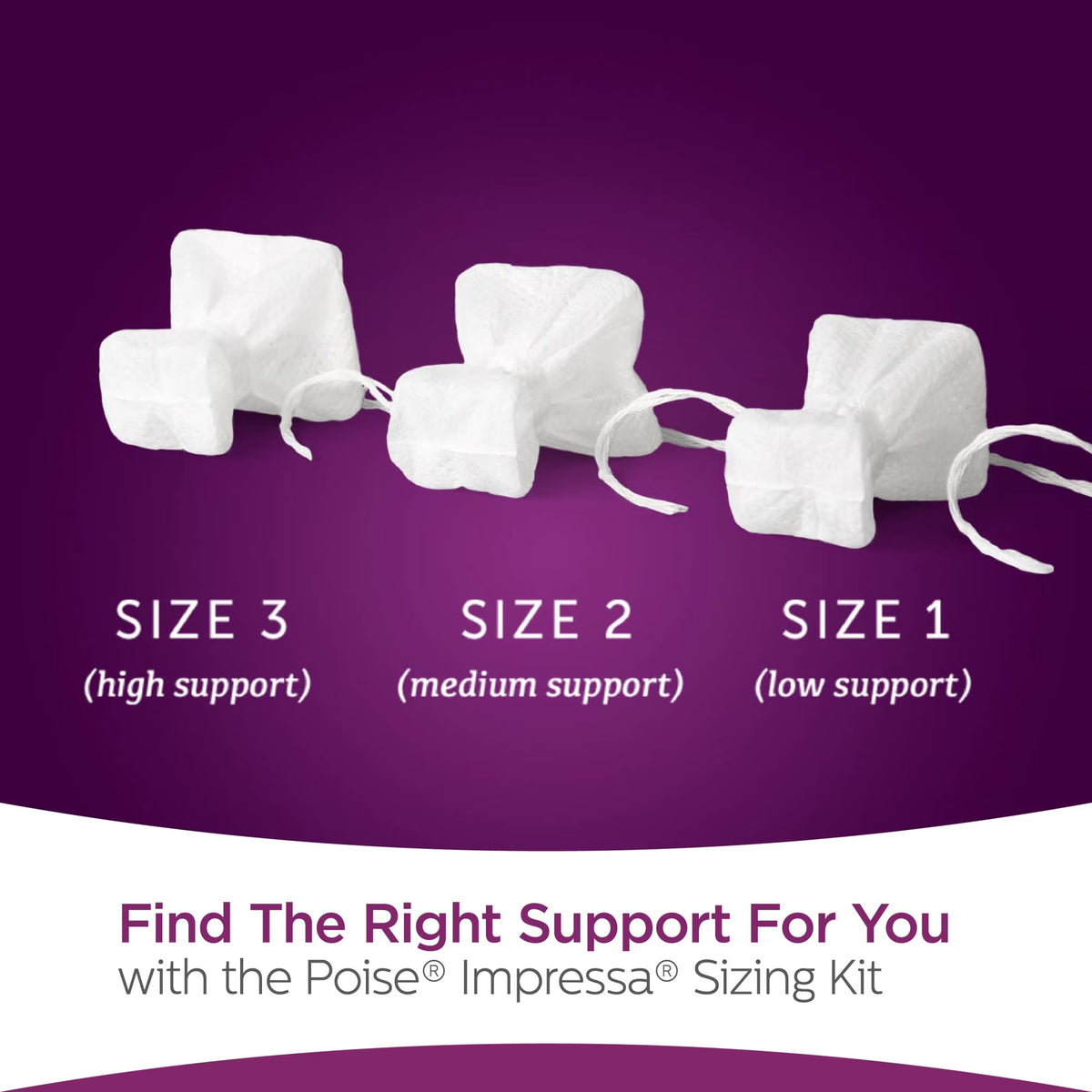 Poise Impressa Women's Incontinence Bladder Support — Size 1, 21 Count