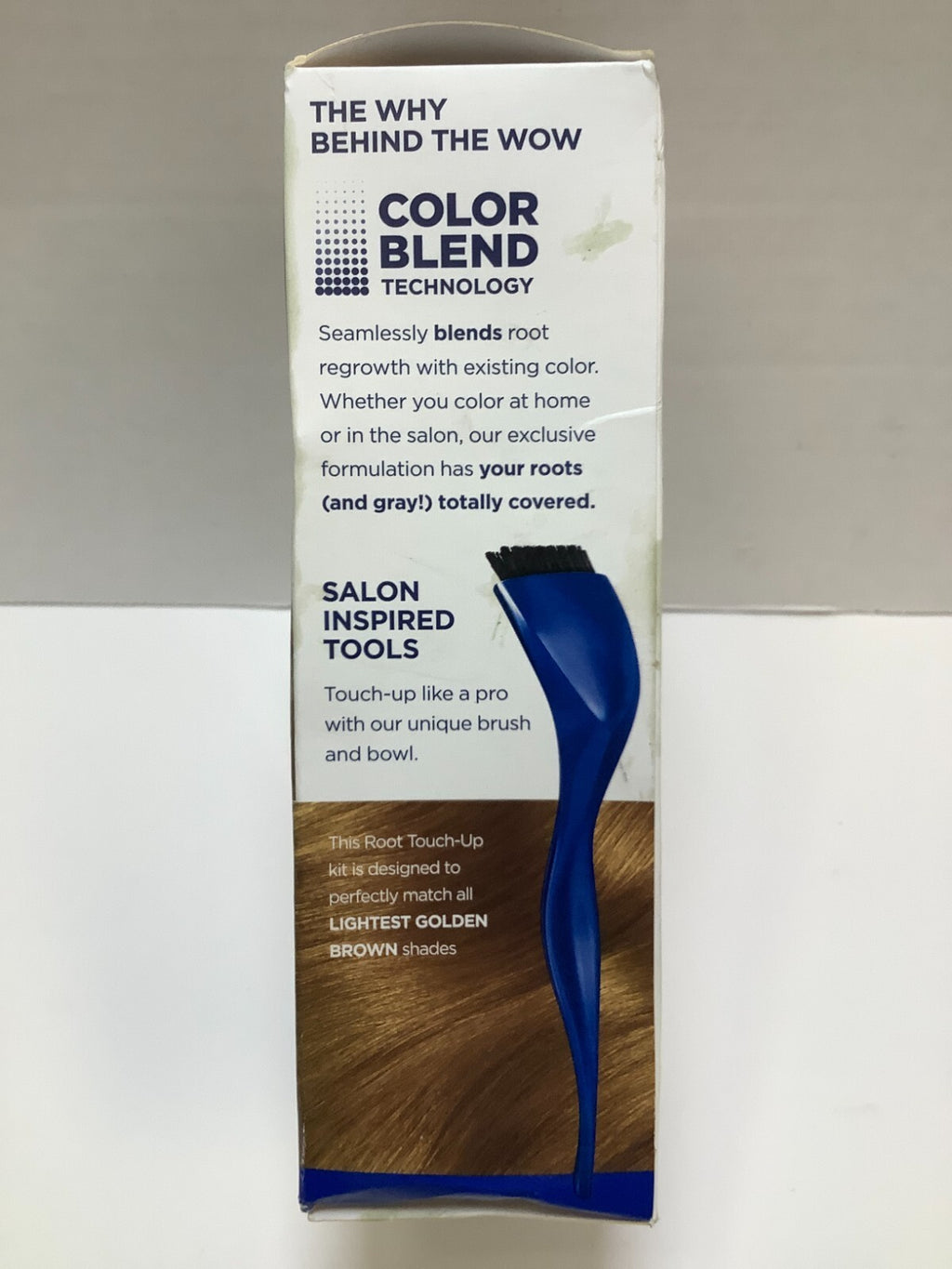 Clairol Root Touch-Up Color Blend – 6.5G Lightest Golden Brown, 3 Pack