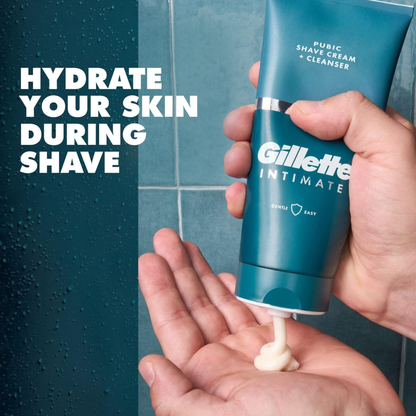 Gillette Intimate 2-in-1 Pubic Shave Cream & Cleanser, 6 oz