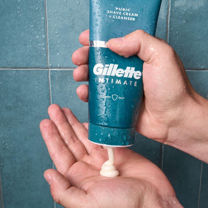 Gillette Intimate 2-in-1 Pubic Shave Cream & Cleanser, 6 oz