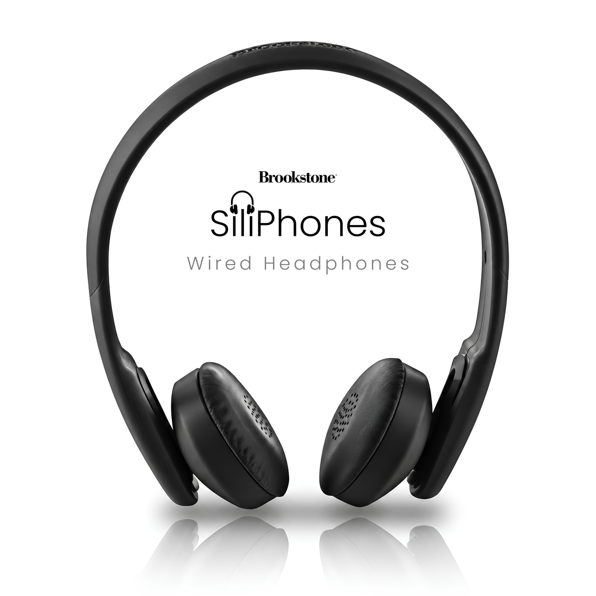 Brookstone SiliPhones On-Ear Flexible Silicone Headphones