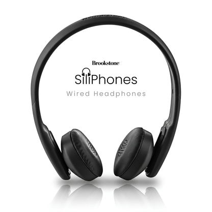 Brookstone SiliPhones On-Ear Flexible Silicone Headphones