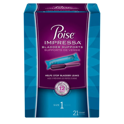 Poise Impressa Women's Incontinence Bladder Support — Size 1, 21 Count