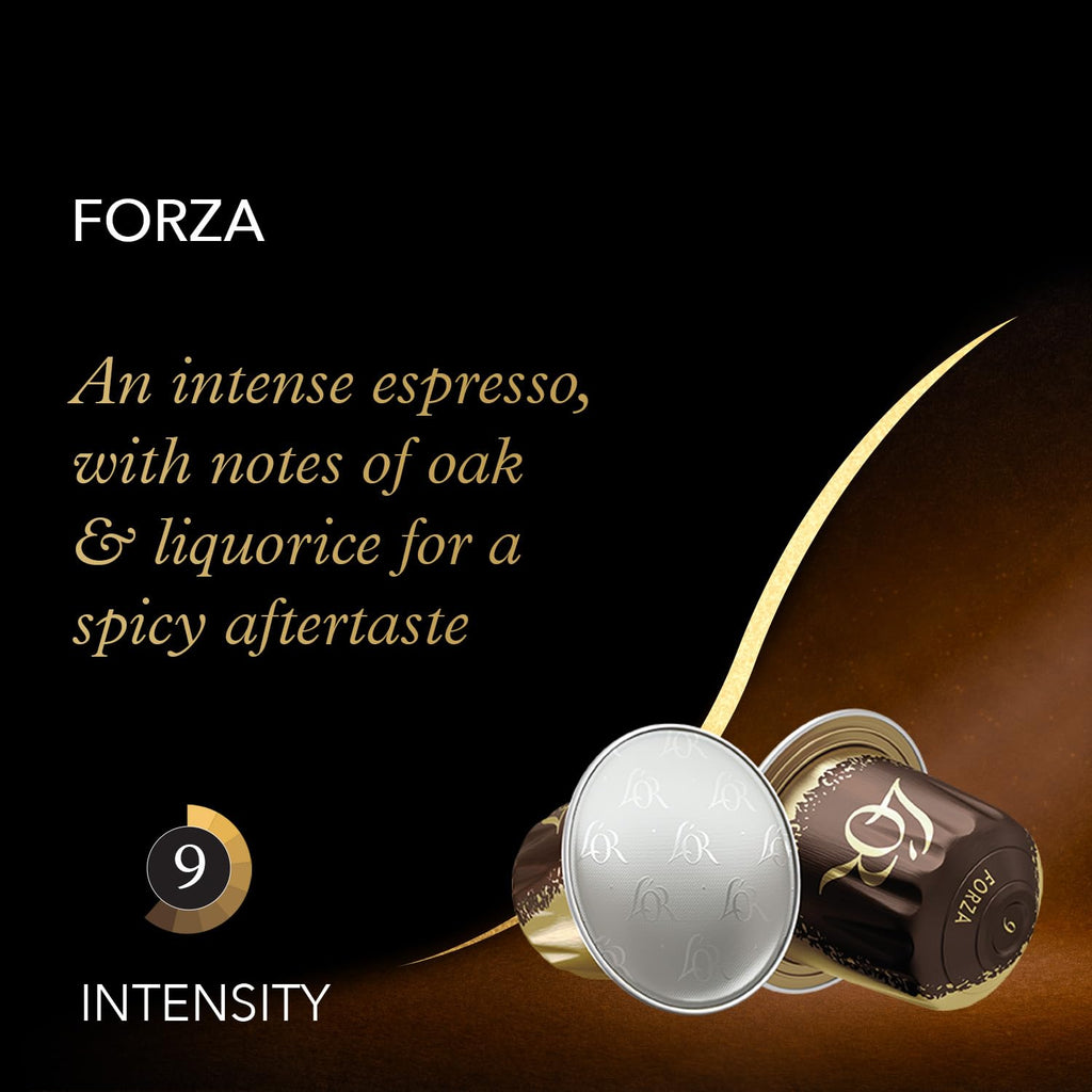 L'OR Forza Espresso Capsules – 50 Count, Intensity 9