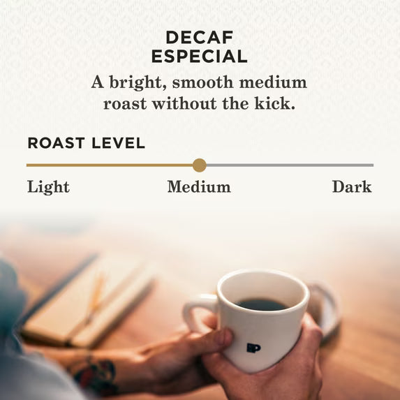 Peet’s Decaf Especial Medium Roast K-Cup Pods – Six 10-Count Boxes