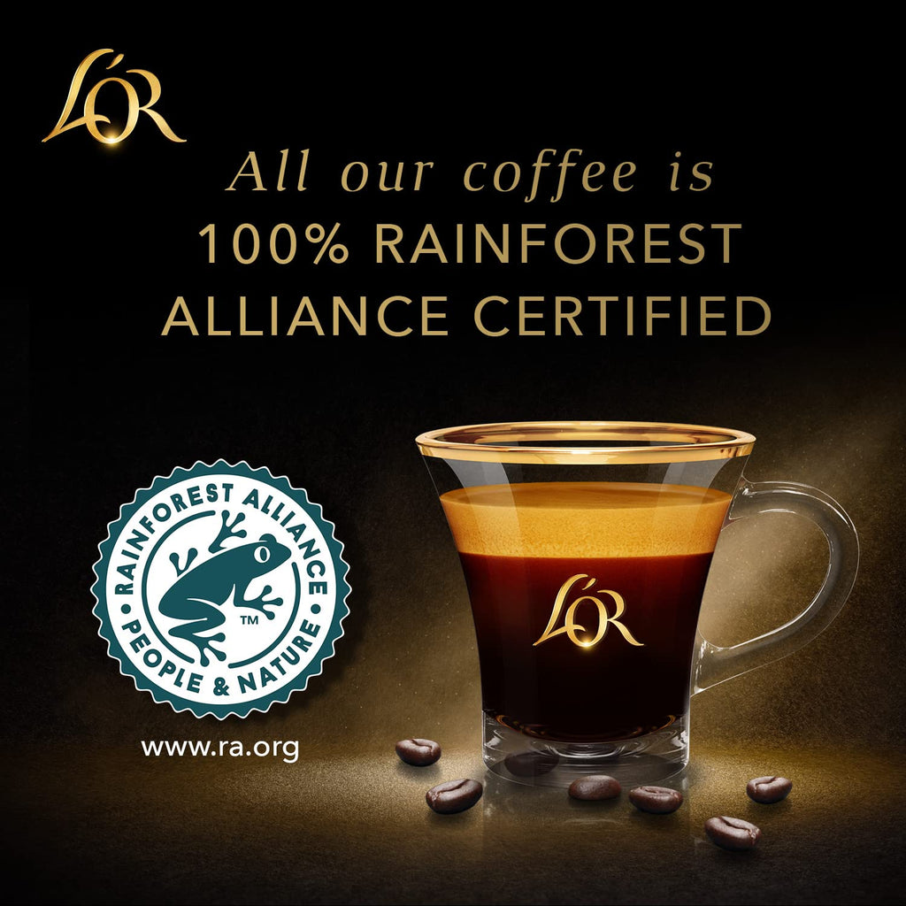 L'OR Ristretto Decaf Espresso Capsules – 50 Count, Intensity 9