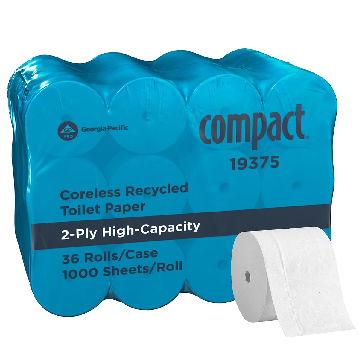 Georgia-Pacific Compact Coreless 2-Ply Toilet Paper — 36 Rolls/Case