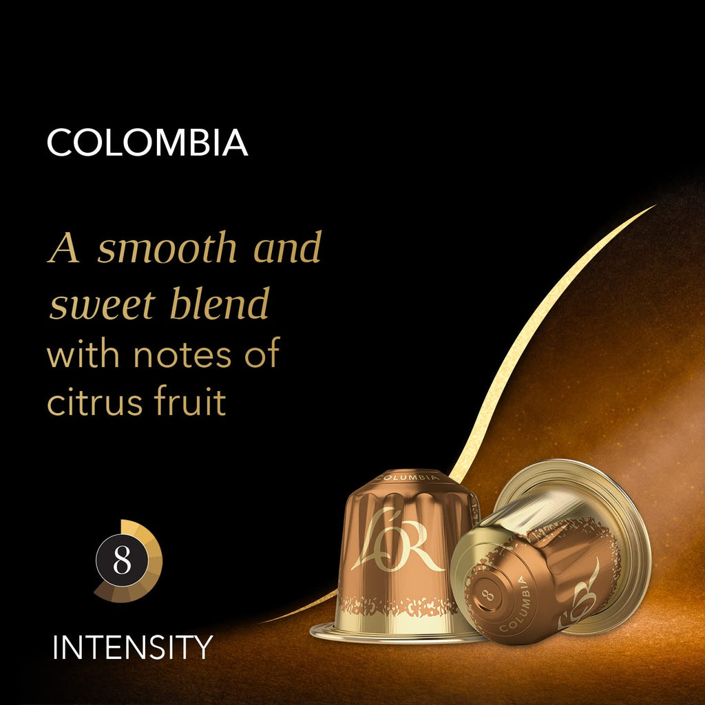 L'OR Colombia Espresso Capsules – 50 Count, Intensity 8