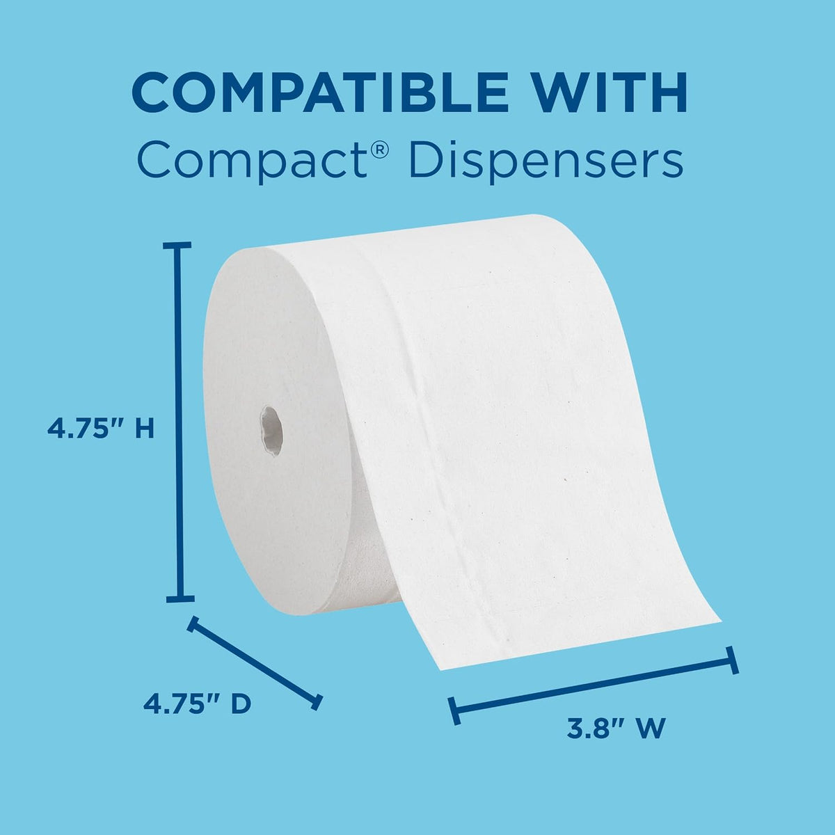 Georgia-Pacific Compact Coreless 2-Ply Toilet Paper — 36 Rolls/Case