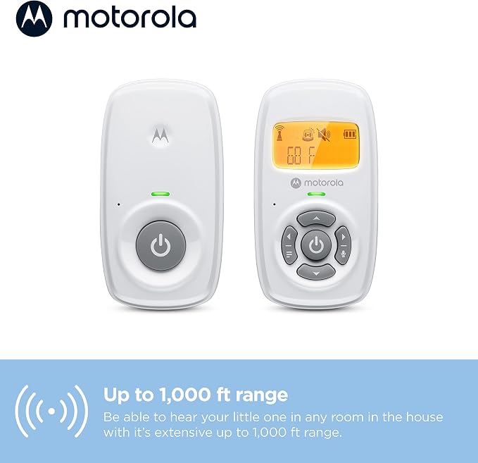 Motorola MBP24 Audio Baby Monitor with Room Temperature Display