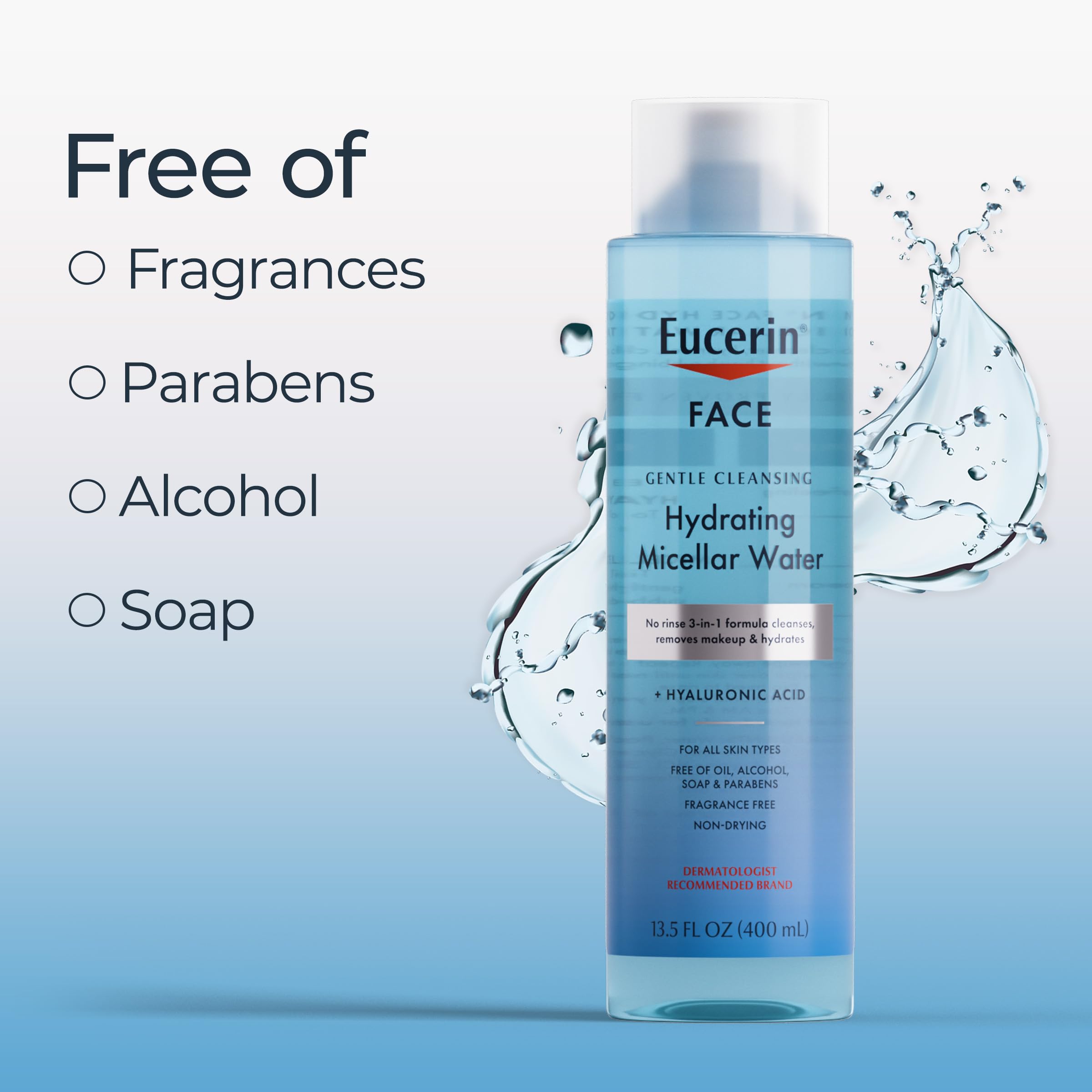Eucerin Hydrating Micellar Water with Hyaluronic Acid – 13.5 fl oz