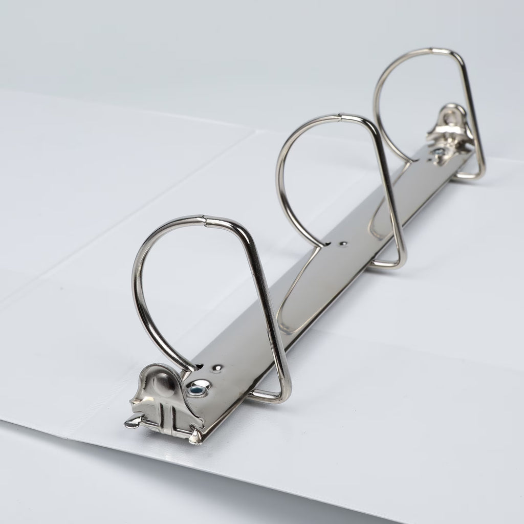 Pen+Gear Durable View 1" D-Ring Binders, White – 6 Pack
