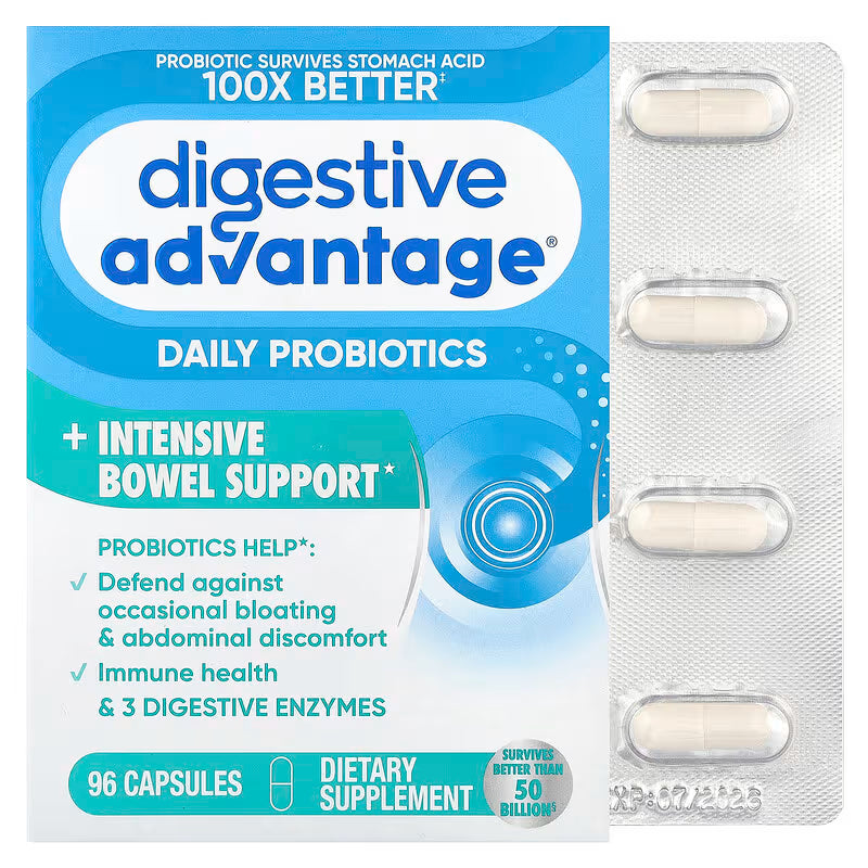 Schiff Digestive Advantage Intensive Bowel Support 96 Ct (Case of 36 Bottles)