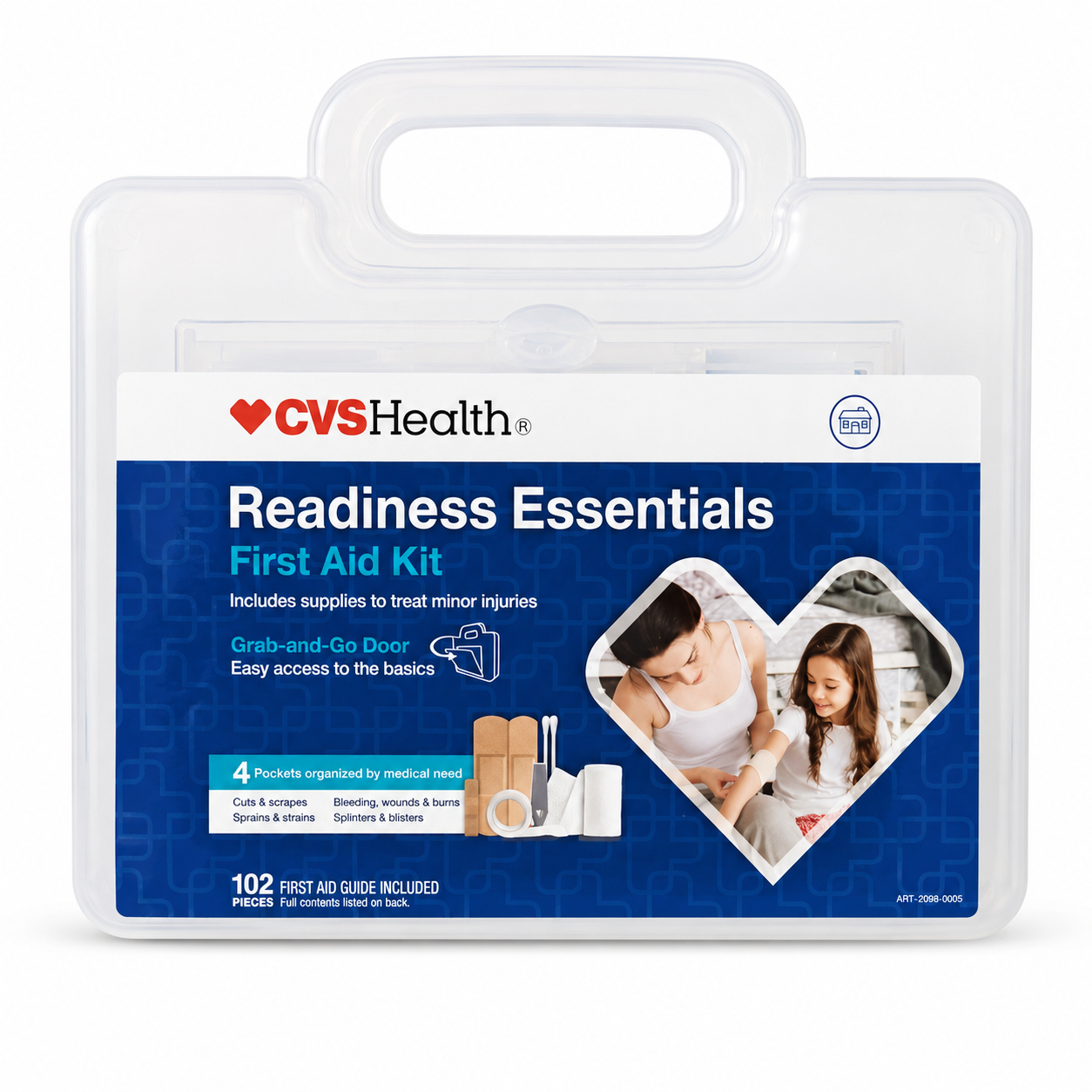CVS Health Readiness Essentials First Aid Kit – 102 Pieces