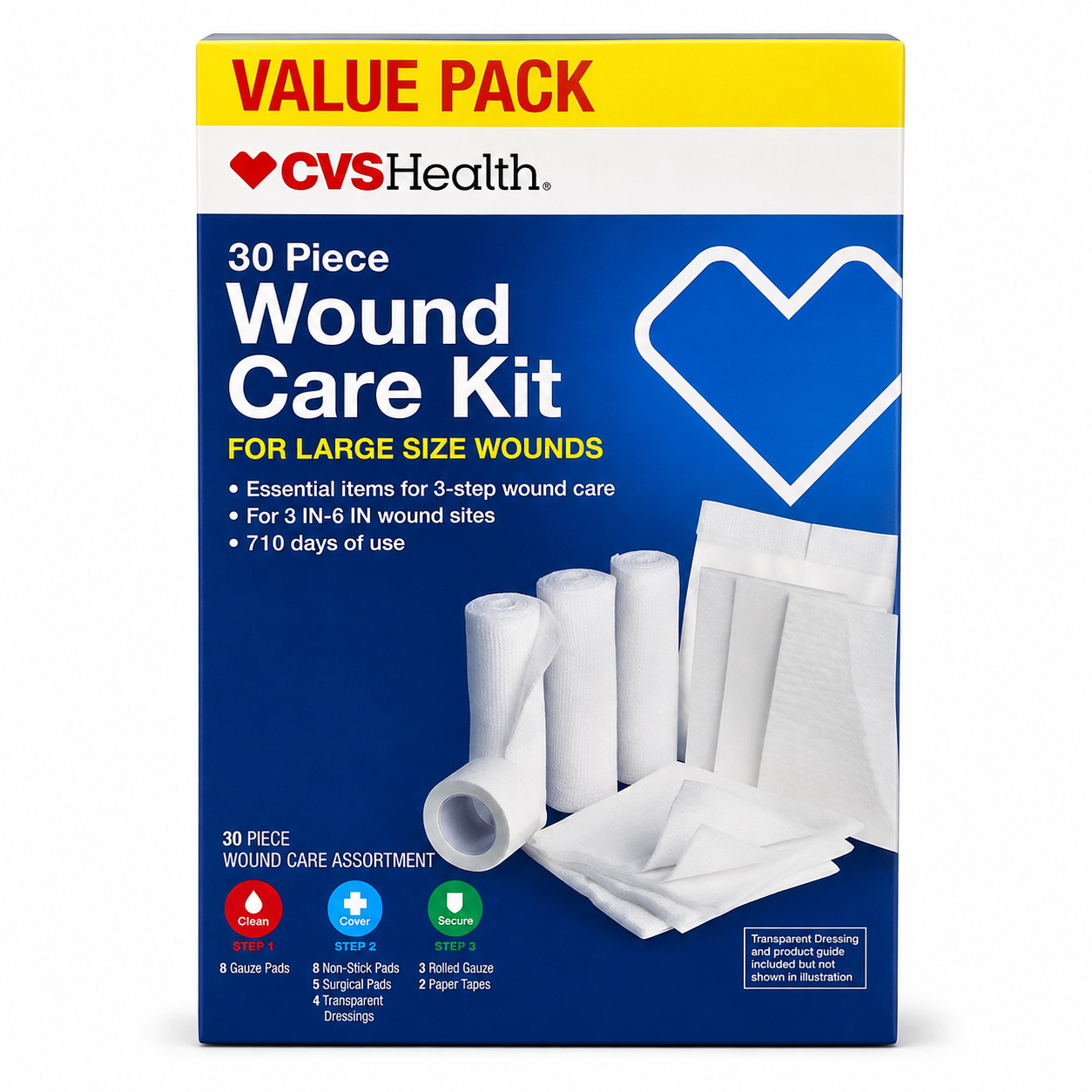 CVS Health 30-Piece Wound Care Kit for Large Size Wounds
