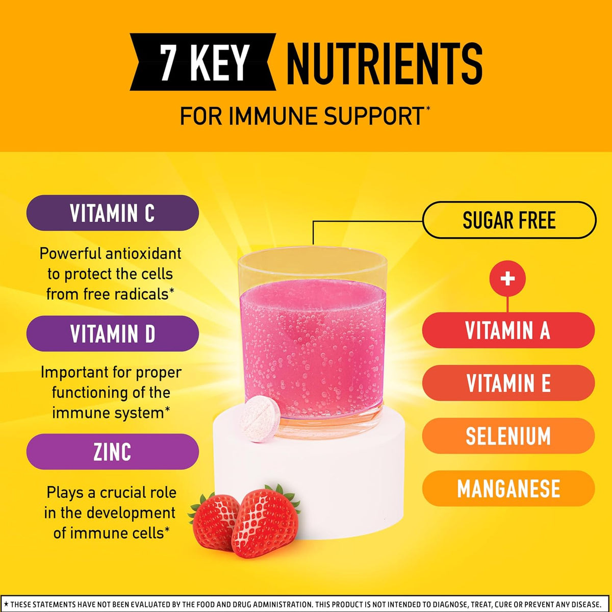 Airborne Very Berry Effervescent Immune Support Tablets — 36 Count