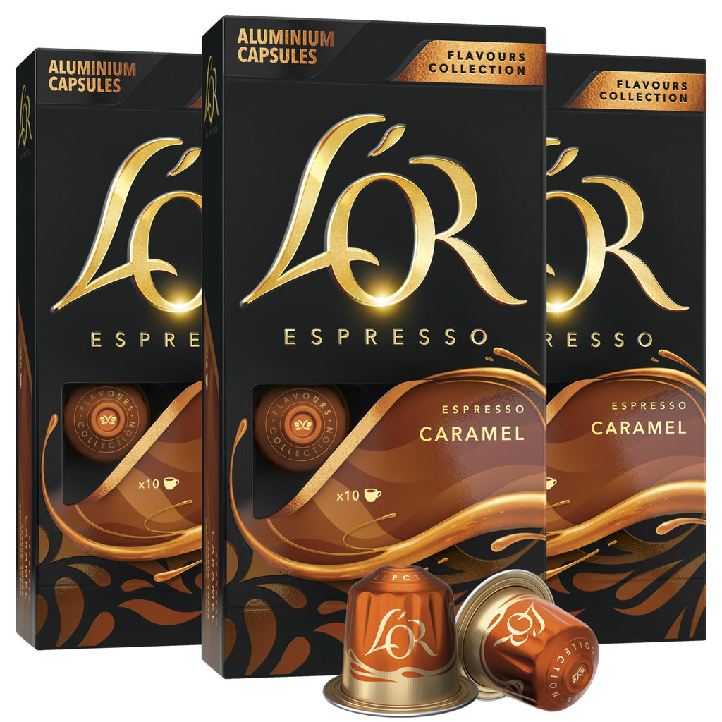 L'OR Caramel Espresso Capsules – 30 Count