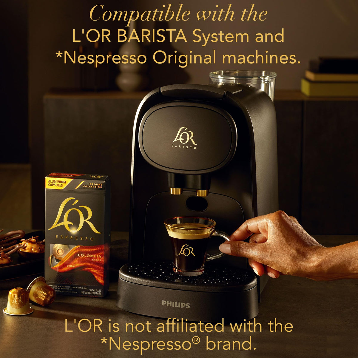 L'OR Forza Espresso Capsules – 50 Count, Intensity 9