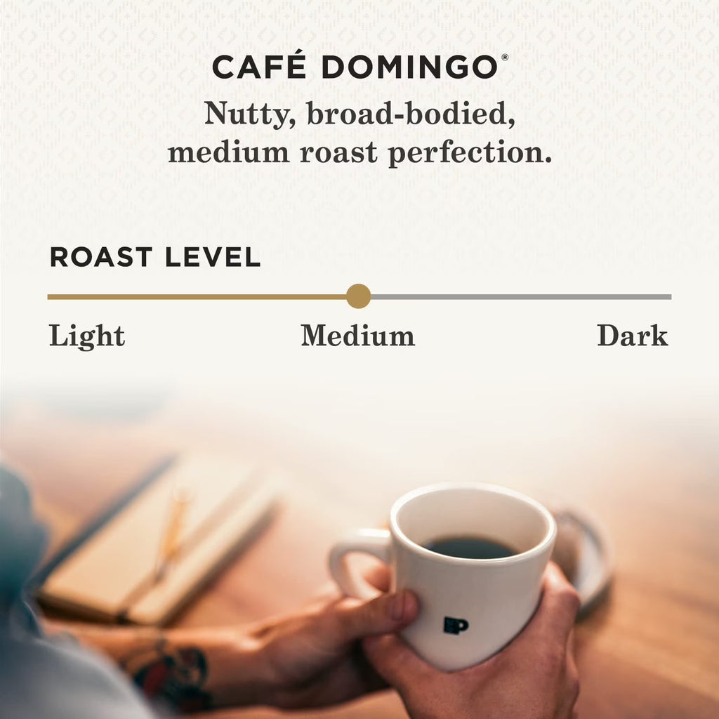Peet’s Café Domingo Medium Roast K-Cup Pods – 75 Count
