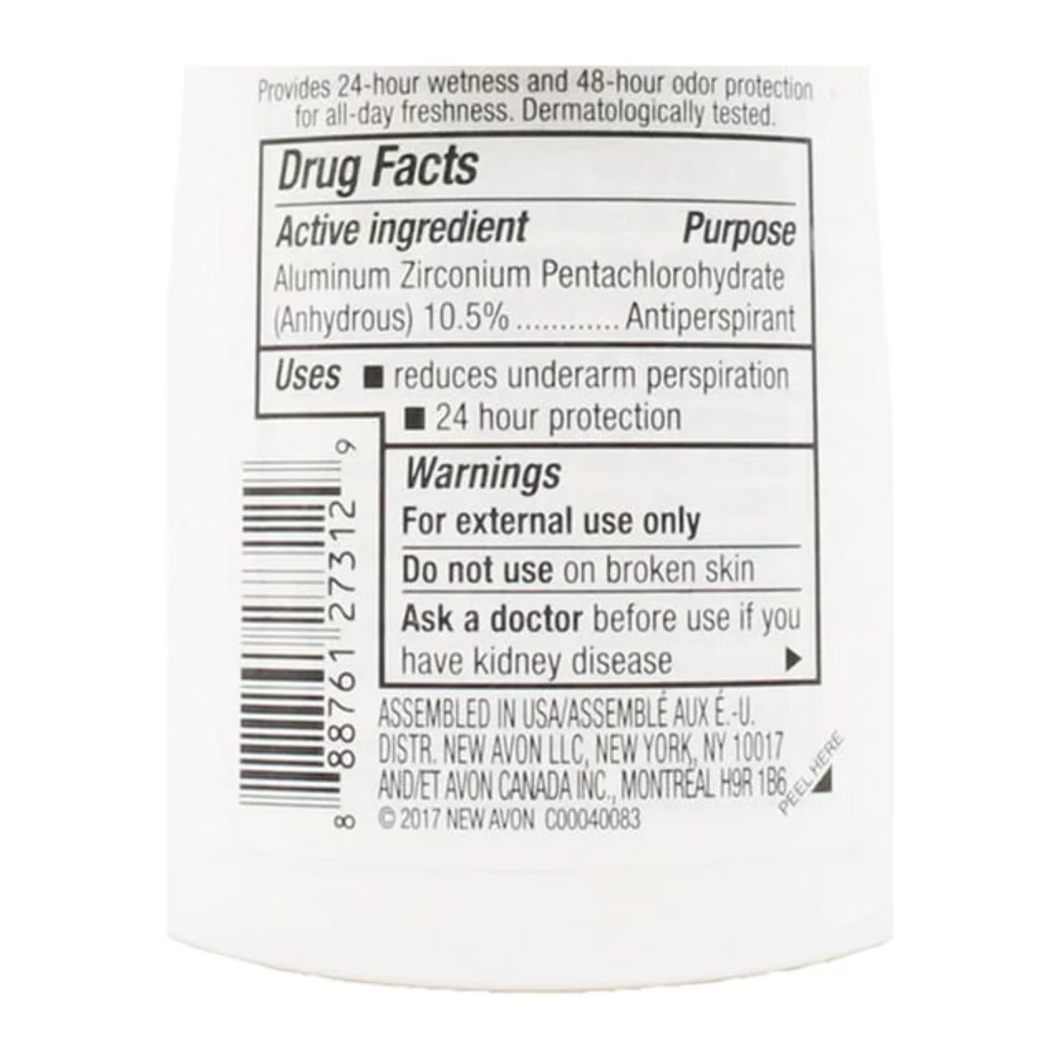 AVON Skin So Soft Soft & Sensual Roll-On Antiperspirant Deodorant - 12 or 24 Pack