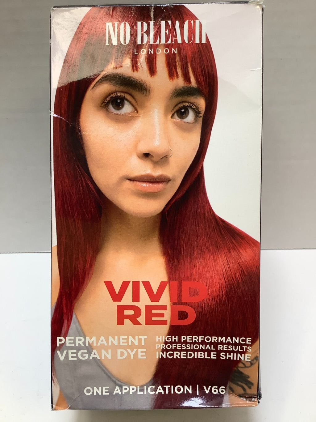 No Bleach London V66 Vivid Red Permanent Vegan Hair Dye – 2 Pack