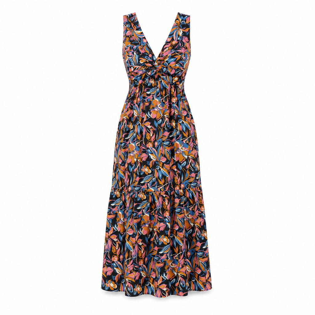 French Connection Women’s Floral Twist-Front Maxi Dress