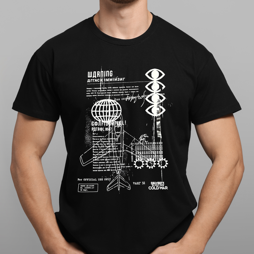 Call of Duty: Black Ops Cold War Men’s Graphic T-Shirt – Black, XL