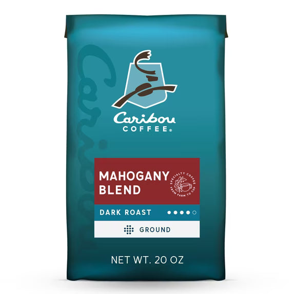 Caribou Mahogany Blend Dark Roast Ground Coffee – 20 oz